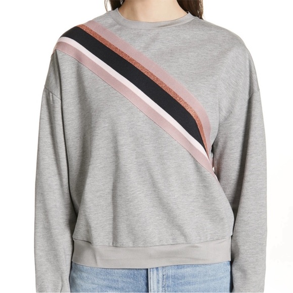 Ted Baker London Tops - Ted Baker women’s London Heysin Striped Sweatshirt size‎ 2